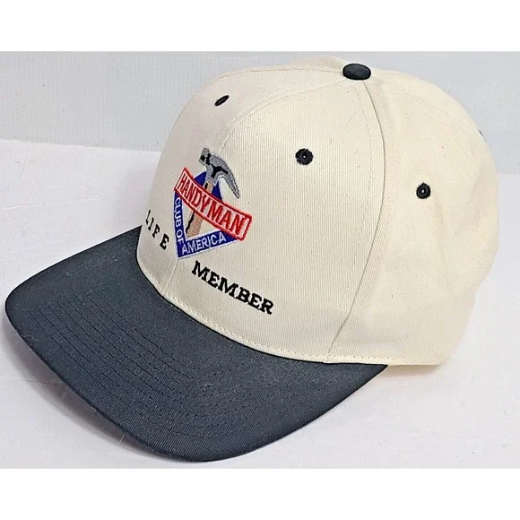 Vintage Handyman Club of America Baseball Ball  Hat Cap Snap Back  Trucker Farm - Picture 3 of 7